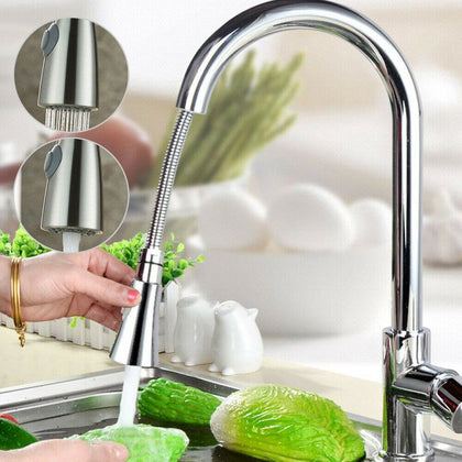 Kitchen Sink Mixer Taps Pull Out Single Lever Chrome Brass Spray Mono Tap Faucet