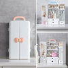 Makeup Cosmetic Storage Organizer Jewelry Box Dustproof Vanity Table Drawer Case