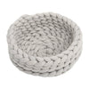 40-55cm Chunky Woven Cat Basket Kitten Pussy Bed Portable Soft Mat Nest -Grey UK