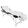 Portable 3 Fold Massage Table Beauty Therapy Bed Couch Facial SPA Salon White
