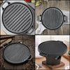 Baking Barbecue Grill Pan Frying Enamel BBQ Steak Home Cooking Griddle Plate NEW