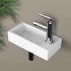 RH TAP White Designed Cloakroom Hand Wash Basin compact Ceramic Small White