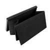 2 SEATER DOUBLE LARGE FOLDING STORAGE FAUX LEATHER OTTOMAN POUFFE SEAT STOOL BOX