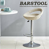 2X Rattan PU Bar Stools Breakfast Bar Chair Kitchen Stool Swivel Barstool