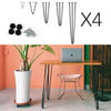 4 Metal Industrial Hairpin Table Legs Coffee Hair Pin Leg Stool Bench Furniture