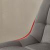 2 Pcs Brown Faux Leather/PU/ Velvet Dining Chairs Lint Chair Padded Dining Room