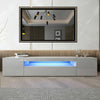 Modern 200 cm TV Unit Stand Cabinet with LED Lights High Gloss Doors