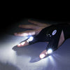 1 Pair Finger Gloves with LED Flashlight Outdoor Gear Rescue Torch Night Light