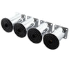 4x Brushed Chrome Coffee Table Desk Stand 6-15cm Cabinet Furniture Leg Sofa Feet