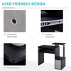 Computer Desk with Sliding Keyboard Tray Storage Drawer Shelf Workstation Black