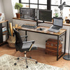 Large Industrial Computer Desk Rustic Office Study Vintage Retro Writing Table