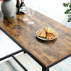 Home Breakfast Bar Table, 2 Bar Stools, Industrial Dining Table Set For Kitchen