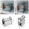 2&3 Tier Stainless Steel Kitchen Rack Drying Drain Holders Plate Dish Shelf