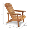 Chair - Fire Pit Chair, Acacia Hardwood Garden Furniture - VonHaus
