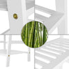 Ladder Bookcase Bamboo Storage Shelving Unit 4Tier Plant Rack Freestanding Shelf