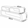 Large Floating Display Shelves Retro Modern Wall Mounting Shelving Storage UK