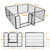 Dog Playpen 8 Panel Foldable Pet Puppy Pen Rabbit Play Fence Indoor Outdoor 60cm