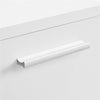 Modern Bedside Table Nightstand Cabinet with 3 Drawers Storage Bedroom White