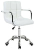 Swivel Office Chair PU Leather Adjustable Computer Desk Armchair(109)- 4 Colors