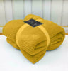 LUXURY POPCORN BLANKET FLEECE TRAVEL THROW SOFA BED WARM COSY SHERPA FAUX FUR