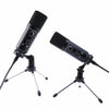 Microphone Mic Kit Jack Condenser Studio Tripod Stand For PC Laptop Recording KT