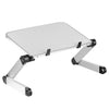 Adjustable Laptop Table Stand Lap Sofa Bed Tray Folding Computer Desk White
