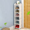 4/5/6/7/8 Tier Shoe Rack Storage Shelf Unit Cabinet Organiser Footwear White UK