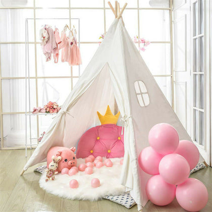 Kids Teepee Wigwam Childrens Play Tent Childs Garden Indoor Outdoor Play House