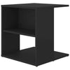 Living Room Modern Side Table Black 45x45x48 cm Chipboard