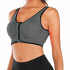 Ladies Zip Front Fastening Sports Bra Medium to High Impact Non Wired Comfort