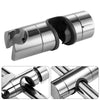 1x Chrome Shower Rail Head Slider Holder Adjustable Universal Bracket 25mm New