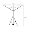 ROTARY AIRER 3 ARM CLOTHES GARDEN WASHING LINE DRYER 40M FOLDING OUTDOOR DRY