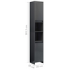 High Gloss Bathroom Tallboy Cabinet Modern Cupboard Storage Shelf Furniture Unit
