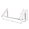 2PCS Folding Wall Hanger Laundry Rack Stainless Portable Clothes Storage