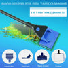 Fish Tank Aquarium Cleaning Kit Glass Brush Fishnet Magnetic Cleaner Tools 5in1