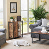 Industrial Storage Sideboard Large Rustic Cabinet Vintage Metal Console Table