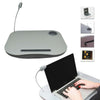 Laptop Tray Lap Desk Cushioned Portable Computer Reading LED Light Work Station