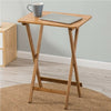 Folding Wooden TV Table Fold Up Desk Side Dinner Laptop Tray Coffee Picnic Tea