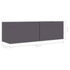 TV Cabinet TV Stand Unit Wall Mounted Floating Cupboard 2 Compartments Furniture
