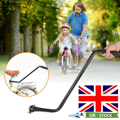 Learning Push Handle Bike Parent Grab Kids Safety Pole Bar Bicycle Control Grip