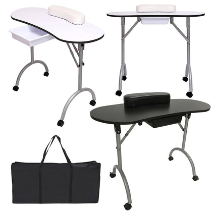 New Portable Foldable Mobile Manicure Nail Art Table Beauty Salon Desk Carry Bag