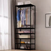 5Tier Clothes Rail Heavy Duty Garment Hanging Rack Shoe Storage Shelf Display UK