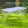 Portable Folding Desk Aluminum Trestle Table Pop-Up Garden Camping Party Picnic
