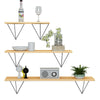2Pcs Durable Hairpin Industrial Wall Shelf Support Bracket Metal Prism Mount UK
