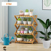 Bamboo Shoe Rack Foldable Shelves Footwear Storage Shelf Organizer Wood Pergola