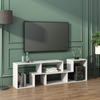 DIY TV Stand Display Storage Shelf Entertainment Units Living Room Bedroom White