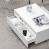 High Gloss Coffee Table With Storage Drawers Modern Office Living Room Wooden