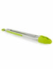 Silicone Kitchen Cooking Salad Serving BBQ Tongs Stainless Steel Handle Utensil