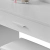 White Dressing Table LED lights Vanity Table With Mirror Stool Bedroom Furniture