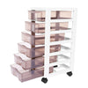6 Drawers Storage Trolley Mobile Rolling Utility Cart Home Office Organizer UK